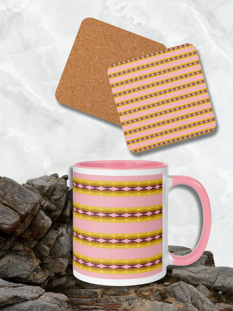 Candy Stripes Mug & Coaster Set