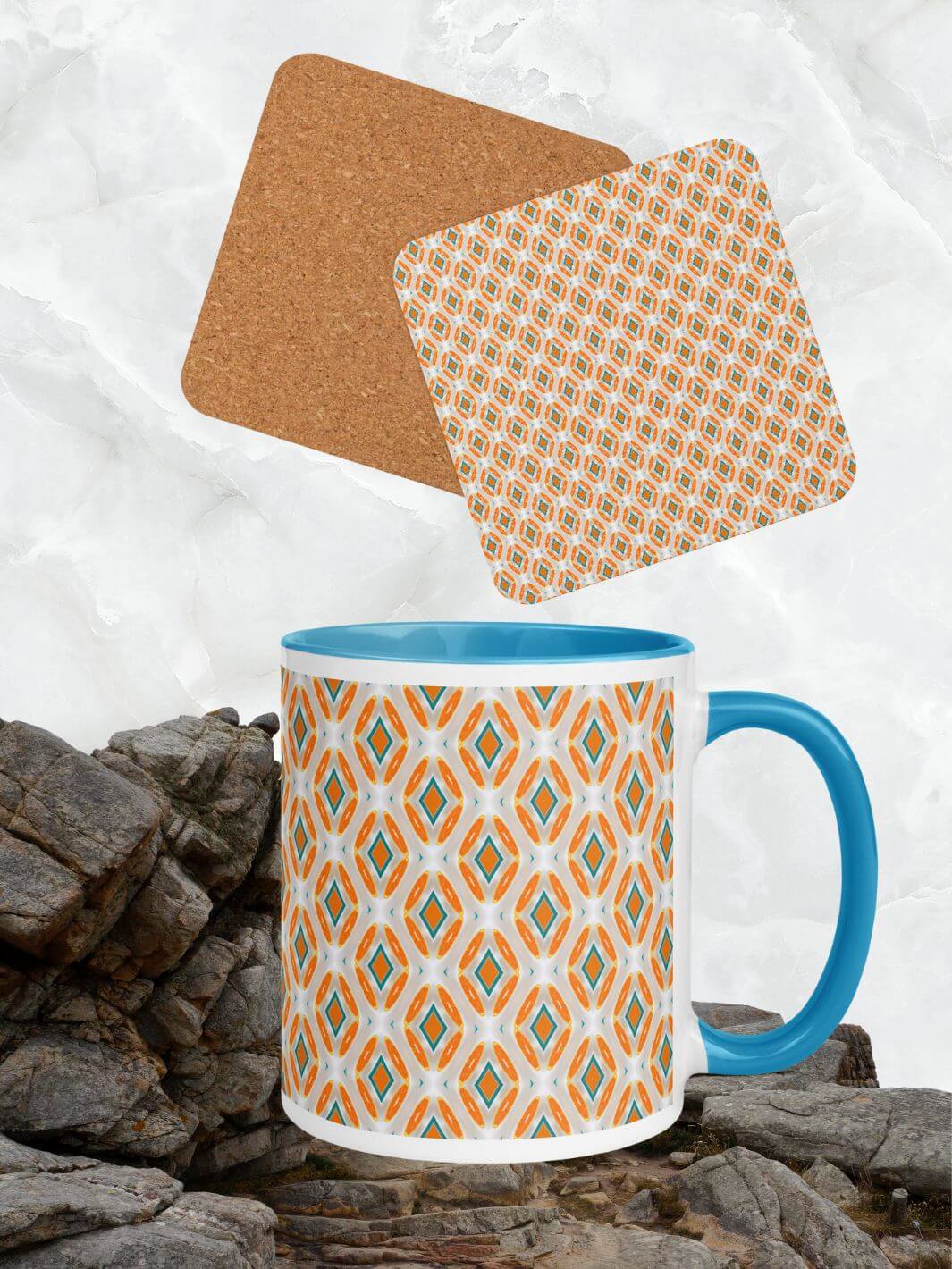 Ocean Slice Mug & Coaster Set – Perfect Gift at Design Dose