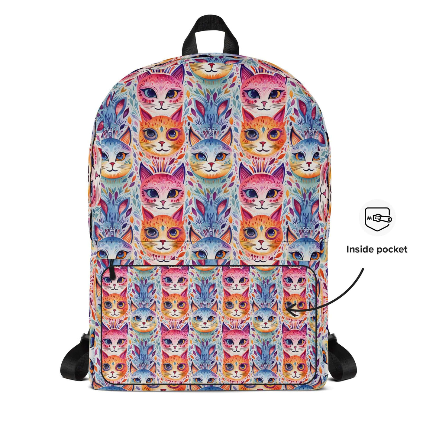 Boho Cats Backpack at Design Dose