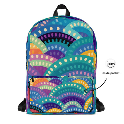 Tribal Rainbows II Backpack at Design Dose