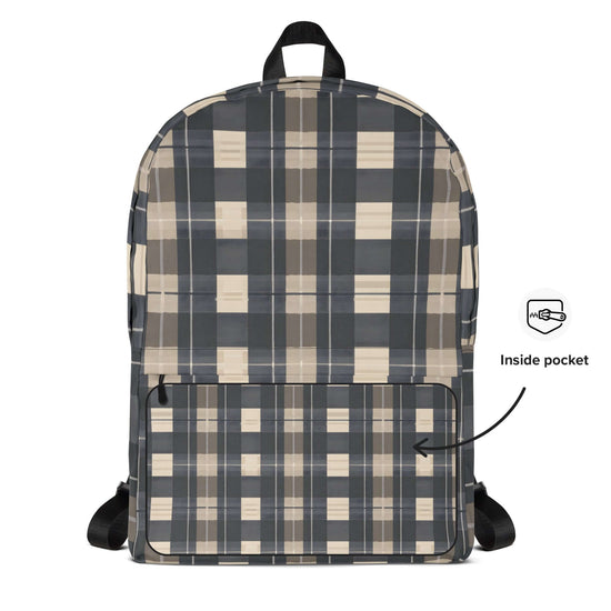 Urban Plaid Backpack at Design Dose