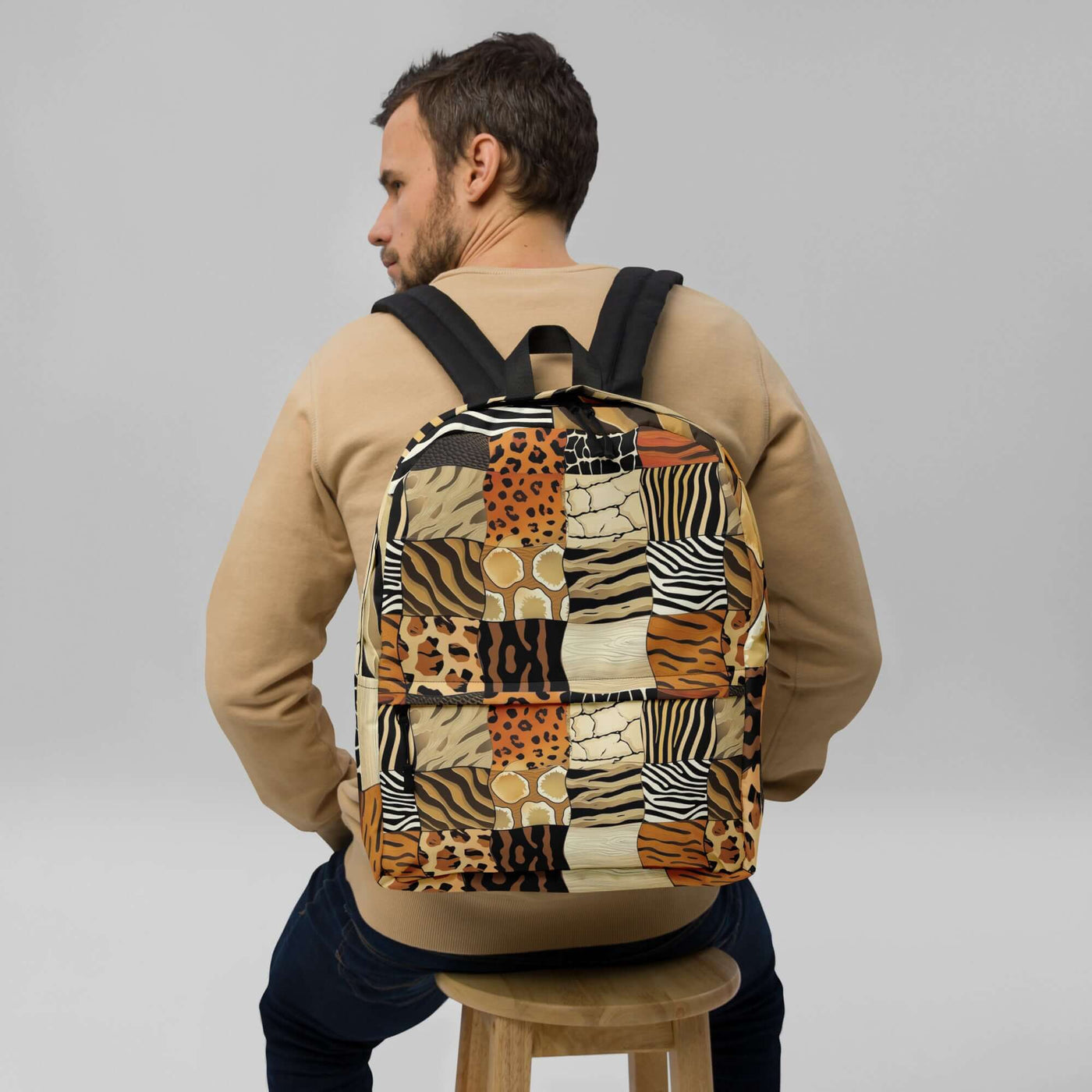 Jungle Print Backpack at Design Dose