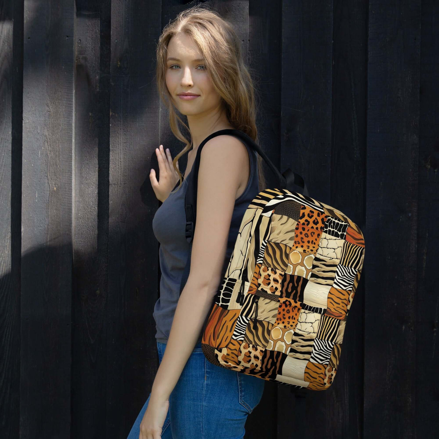 Jungle Print Backpack at Design Dose