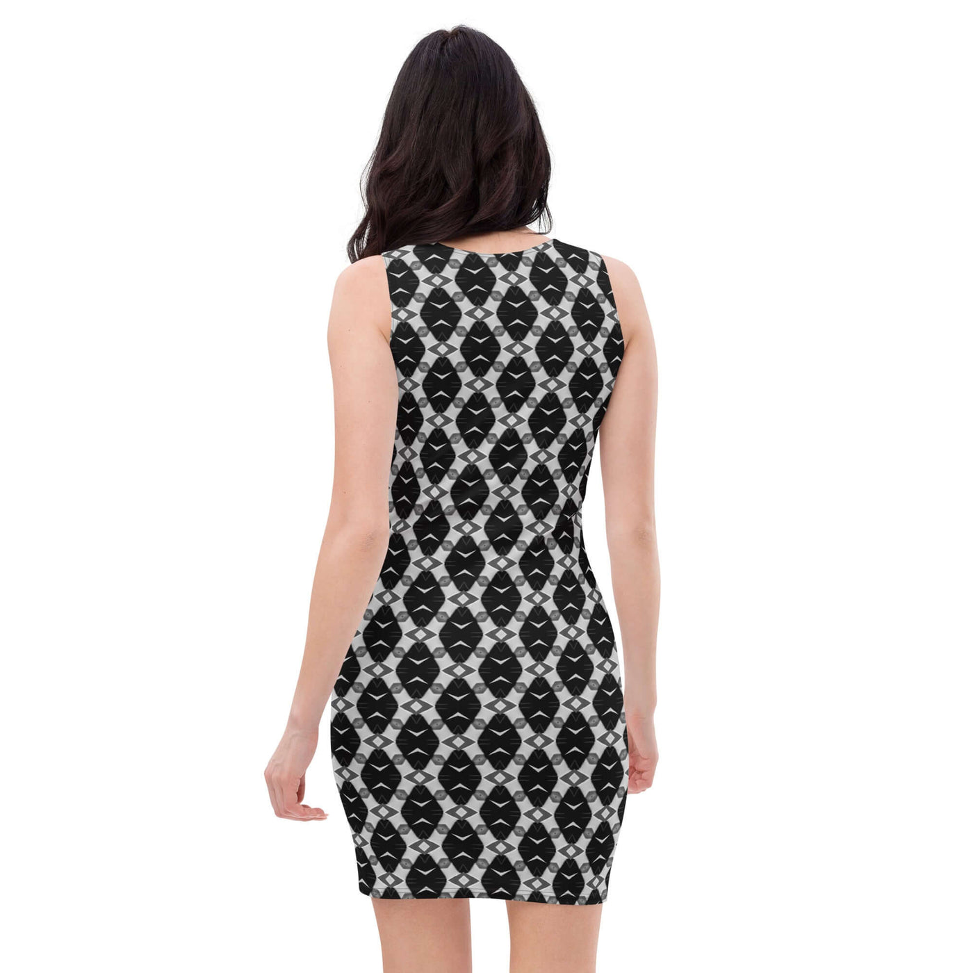 Monochrome Essence-Spectrum Bodycon dress - Perfect Fit at Design Dose