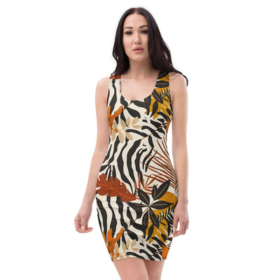 Untamed Nature Bodycon dress at Design Dose