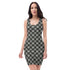 Monochrome Essence-Webs Bodycon Dress - Perfect Fit at Design Dose