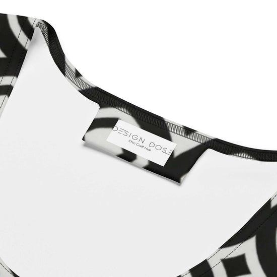 Monochrome Essence-Webs Bodycon Dress - Perfect Fit at Design Dose