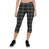 Monochrome Essence-Bold Capri Leggings at Design Dose