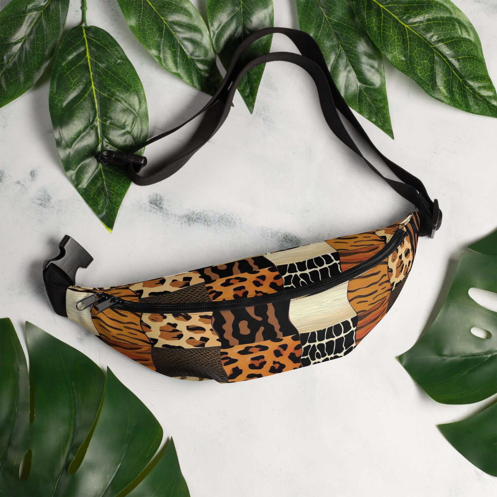 Jungle Print Fanny Pack at Design Dose