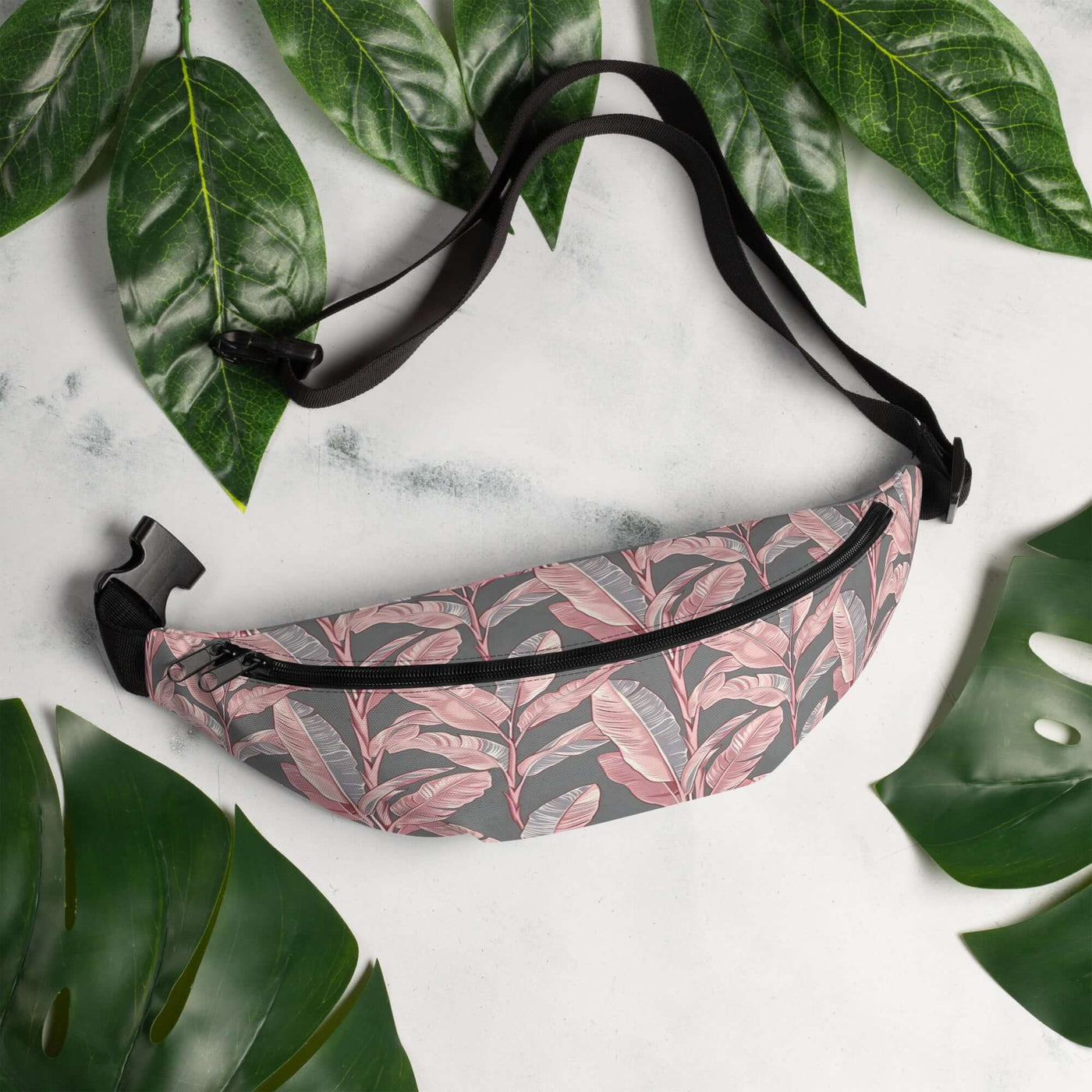 Pink Flora Fanny Pack at Design Dose