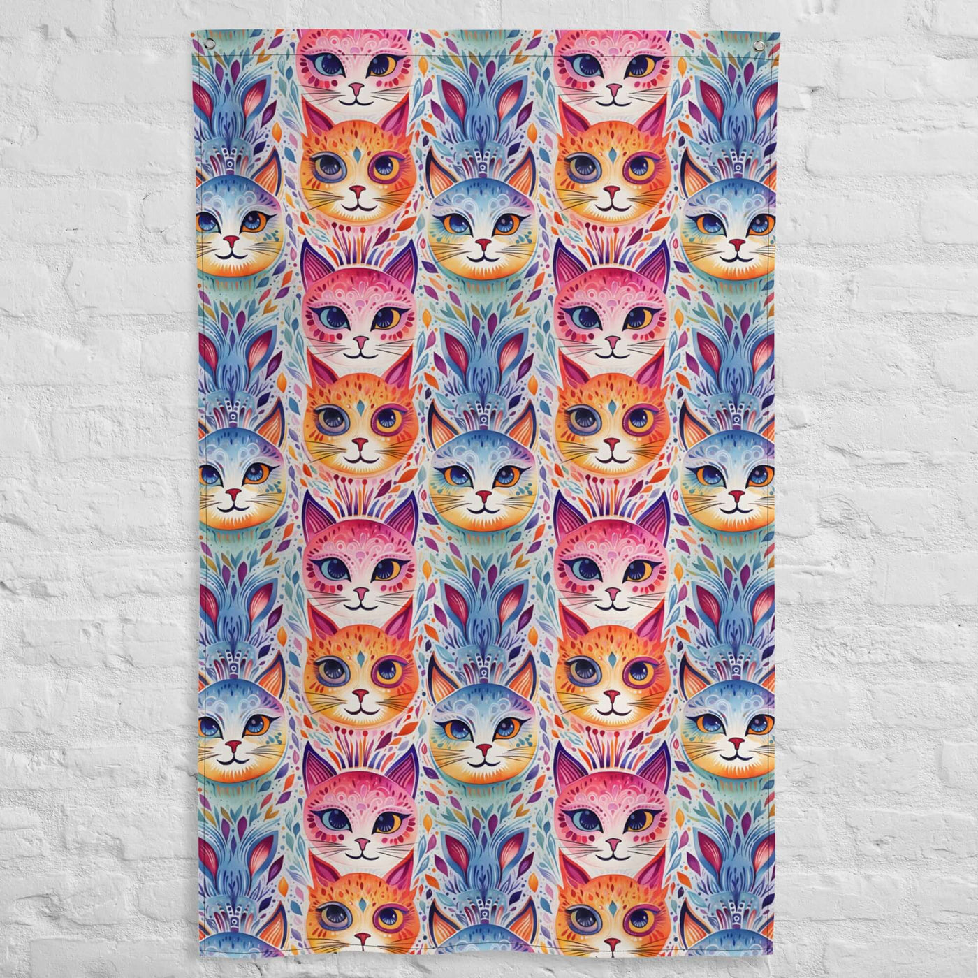 Boho Cats Flag at Design Dose