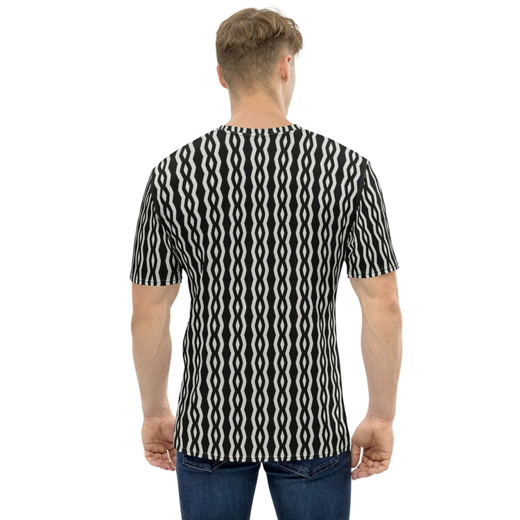 Chic Stripes Men's T-shirt - Comfy & Trendy Print at Design Dose