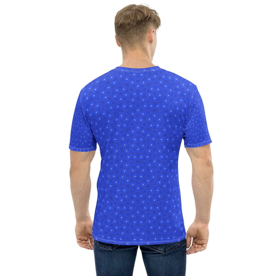 Cosmic Blue Men's T-Shirt - Stretchy & Comfy at Design Dose