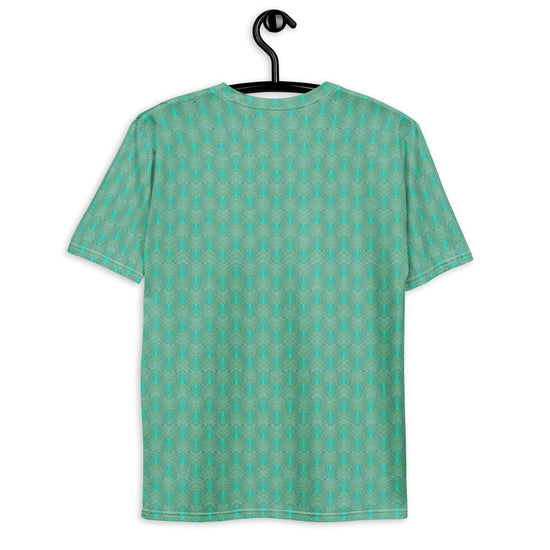 Stylish Green Waves Men's T-Shirt - Comfy & Trendy at Design Dose