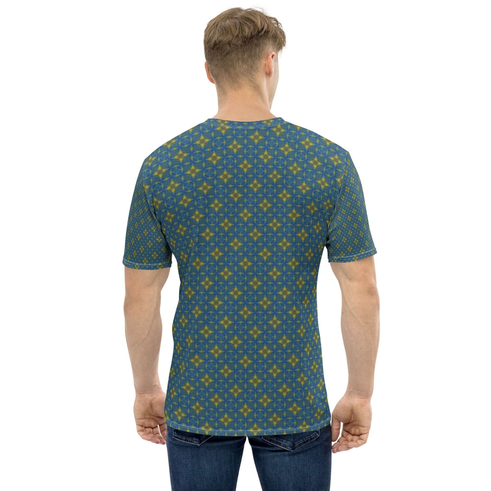 Sunny Squares Men's T-Shirt | Comfy & Trendy Print at Design Dose