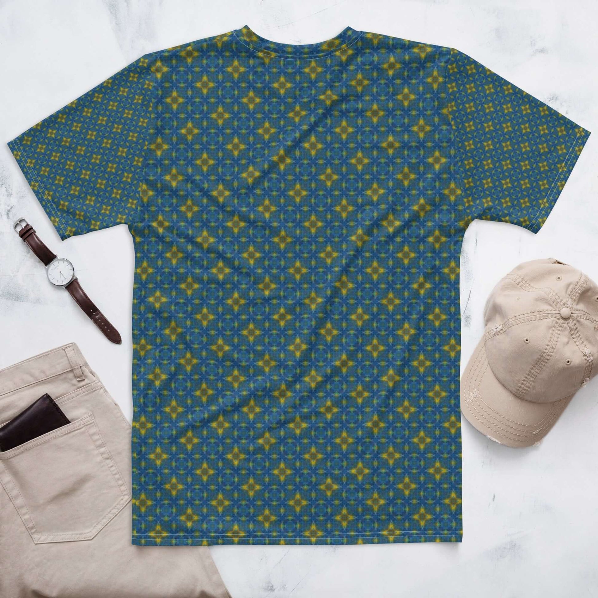 Sunny Squares Men's T-Shirt | Comfy & Trendy Print at Design Dose