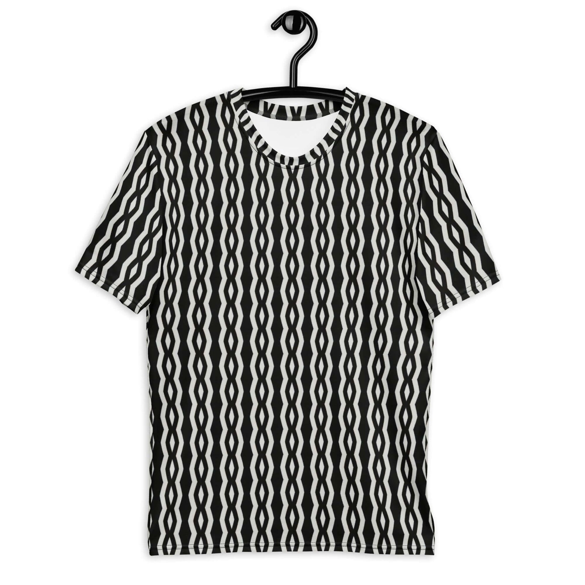 Chic Stripes Men's T-shirt - Comfy & Trendy Print at Design Dose