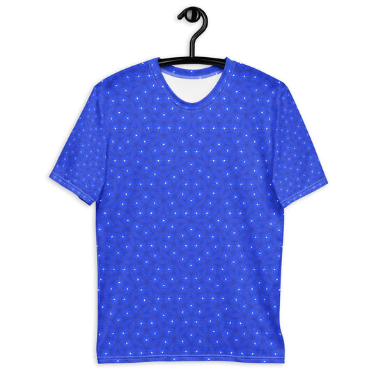 Cosmic Blue Men's T-Shirt - Stretchy & Comfy at Design Dose