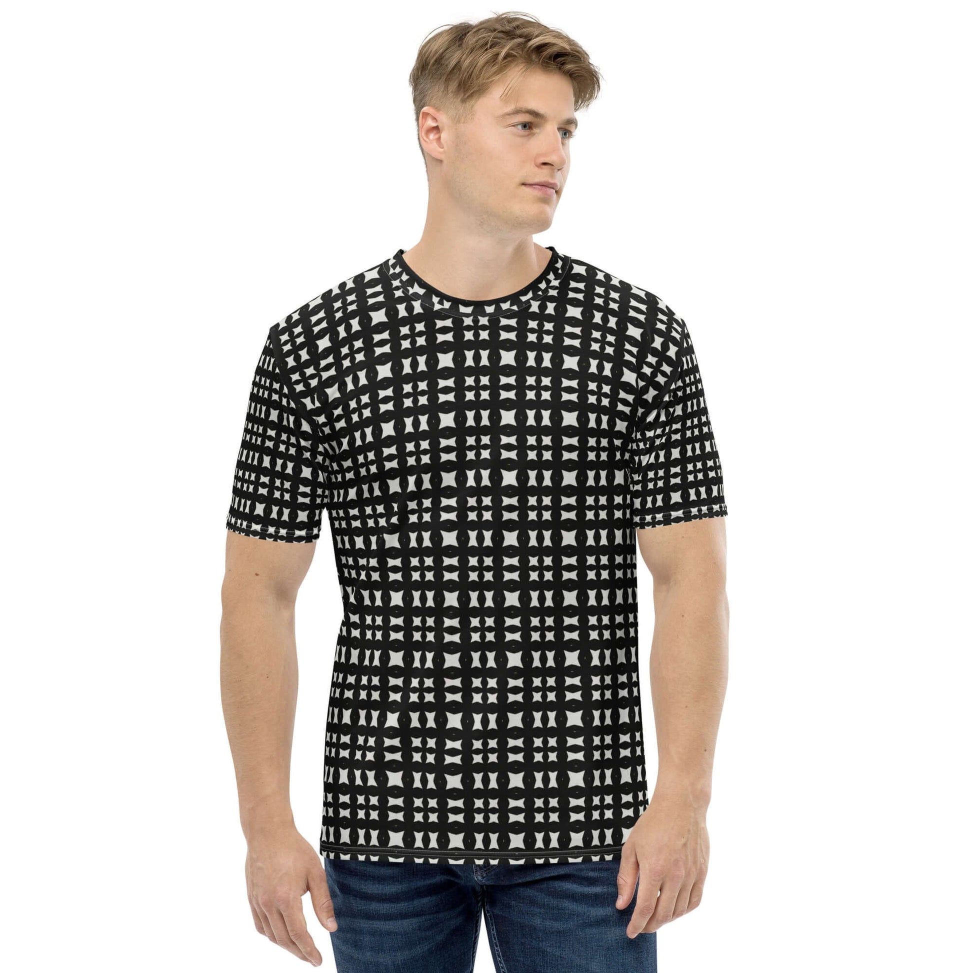 Timeless Tartan Men's T-Shirt - Trendy & Comfy at Design Dose