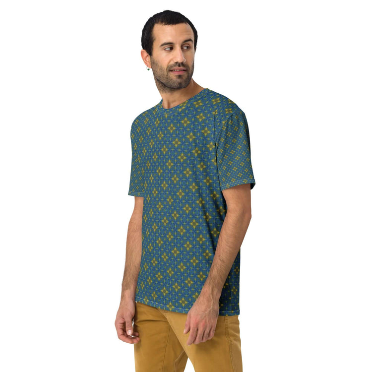 Sunny Squares Men's T-Shirt | Comfy & Trendy Print at Design Dose