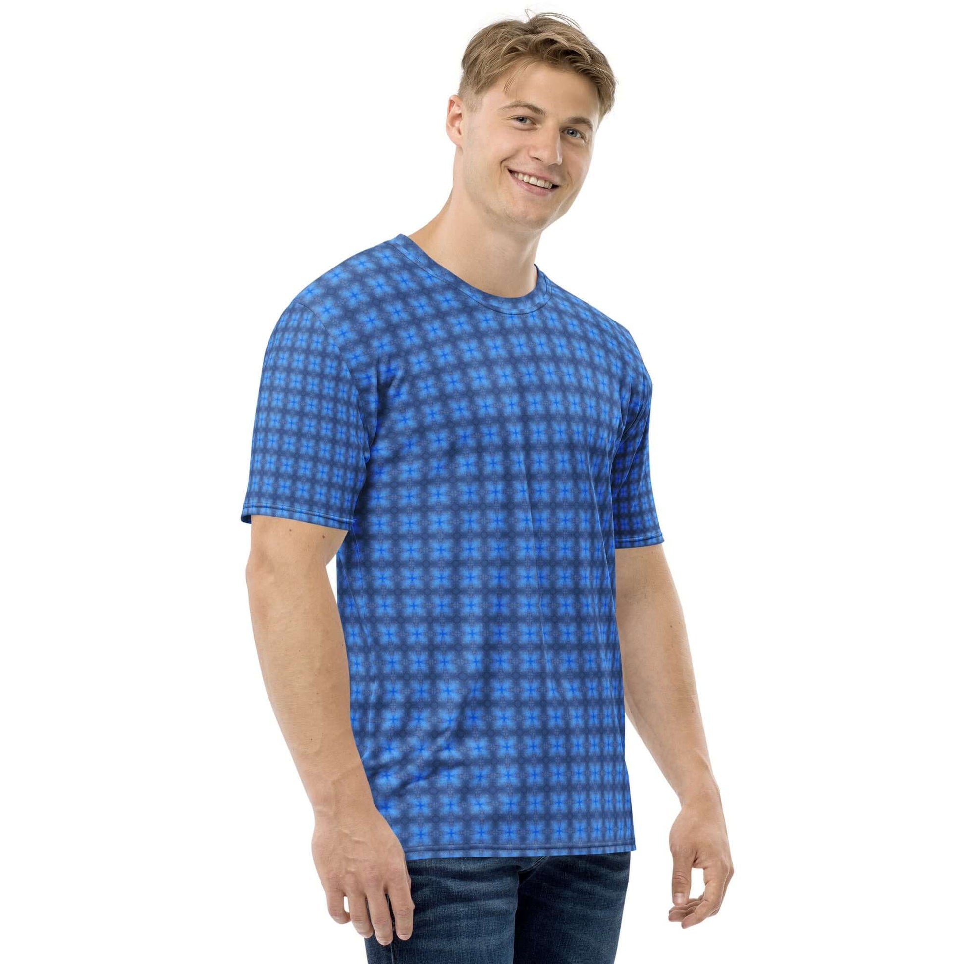 Indigo Whirl Men's T-Shirt - Bold, Comfy & Trendy at Design Dose