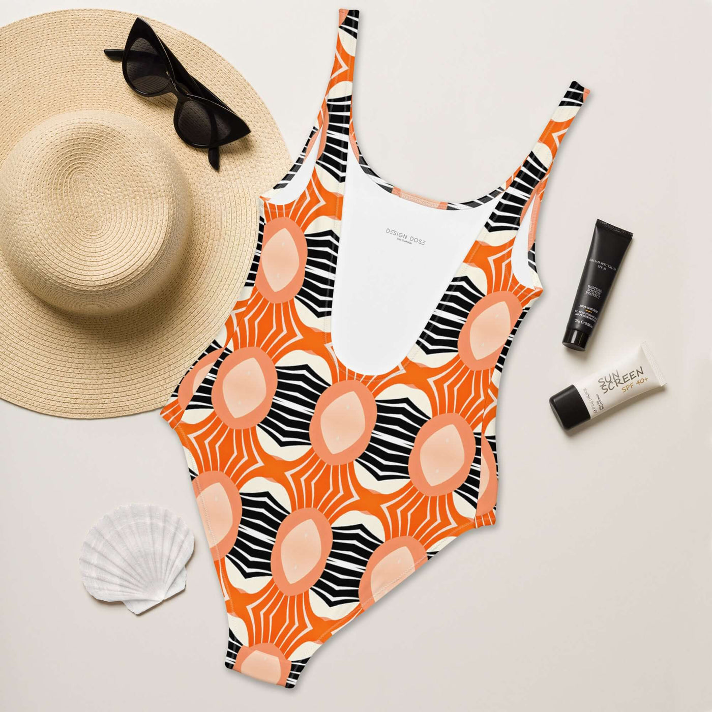 Zen Vibes One-Piece Swimsuit – Stylish & Comfortable at Design Dose