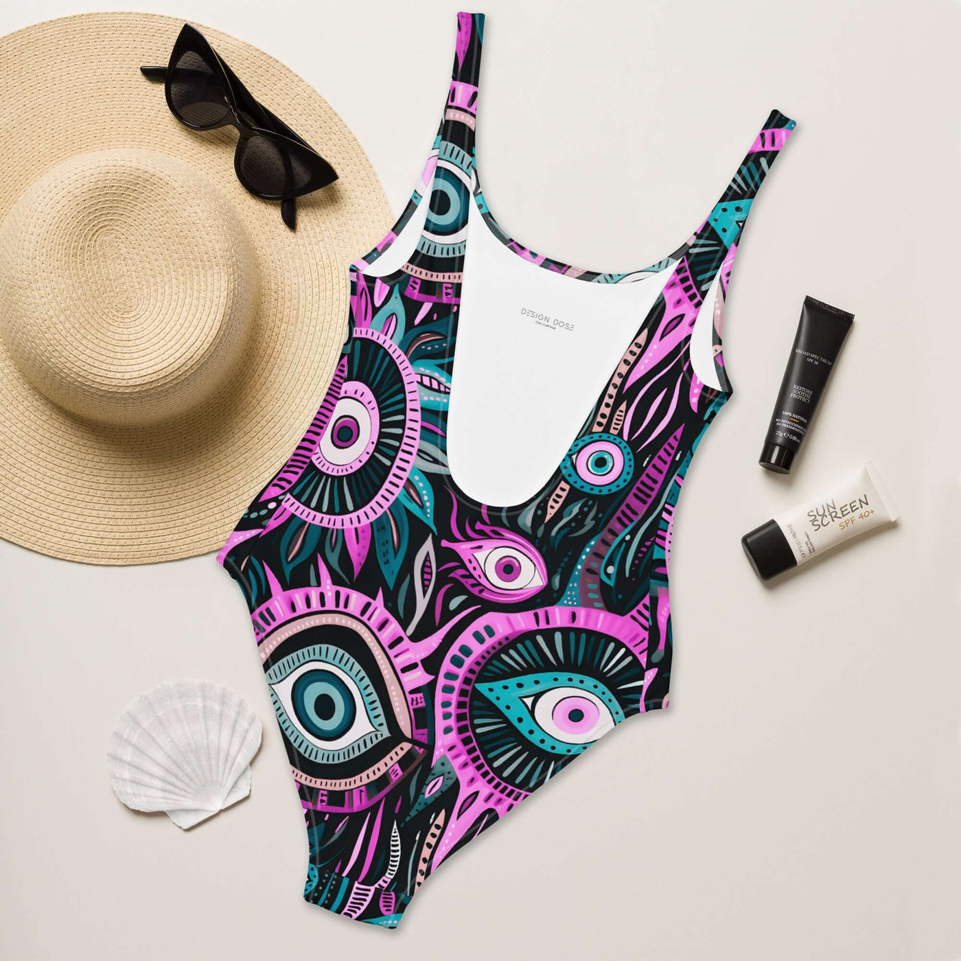 Eye See You One-Piece Swimsuit – Stylish, Trendy at Design Dose