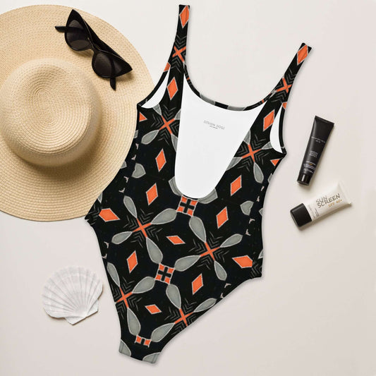 Noir Sunrise One-Piece Swimsuit – Trendy & Stylish at Design Dose