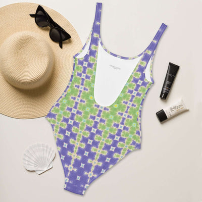 Turn heads in the stylish Lavender Haze One-Piece Swimsuit. Trendy colors, 4-way stretch, low back, cheeky fit + available in sizes 2XS-6XL. Soft and durable! at Design Dose