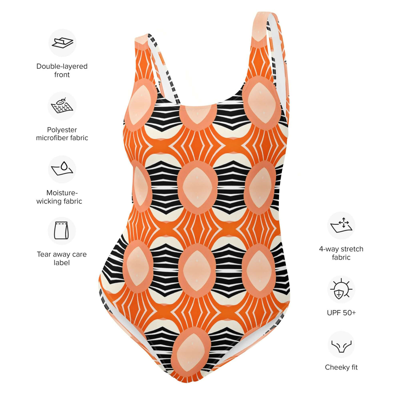 Zen Vibes One-Piece Swimsuit – Stylish & Comfortable at Design Dose