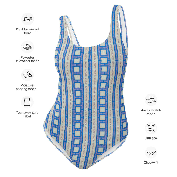 Celestial Mist One-Piece Swimsuit - Stylish & Comfortable at Design Dose