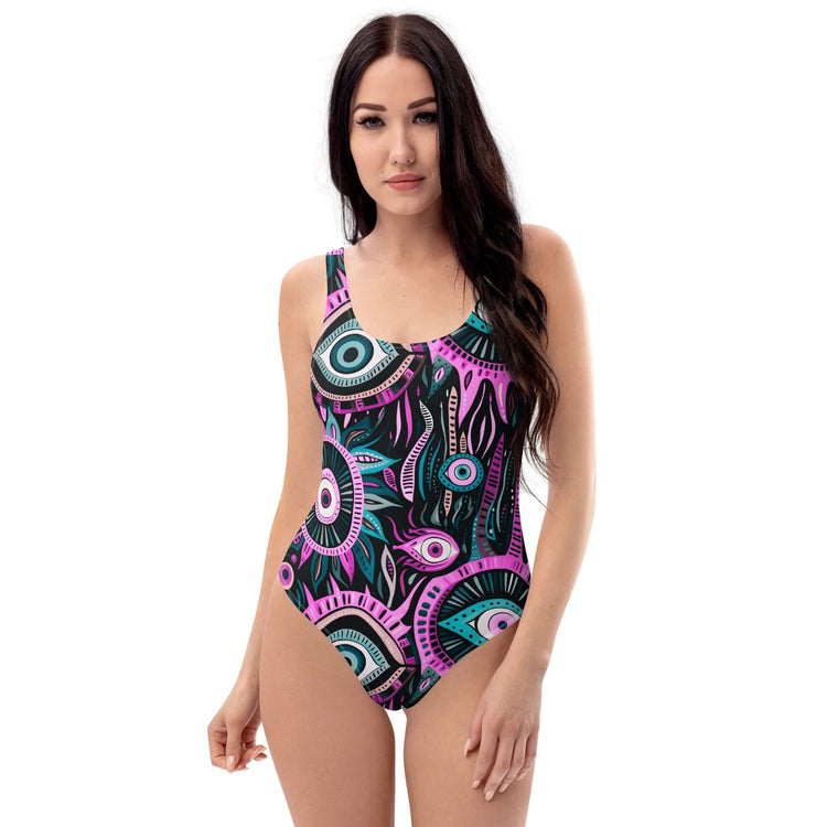 Eye See You One-Piece Swimsuit – Stylish, Trendy at Design Dose