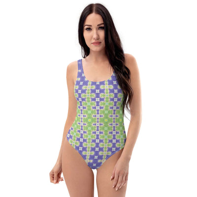 Turn heads in the stylish Lavender Haze One-Piece Swimsuit. Trendy colors, 4-way stretch, low back, cheeky fit + available in sizes 2XS-6XL. Soft and durable! at Design Dose