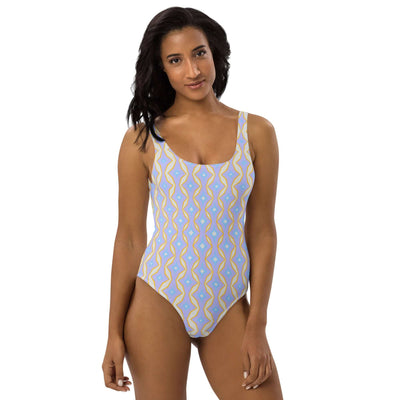 Embrace trendy colors and a cheeky fit with our Pastel Paradise One-Piece Swimsuit. Enjoy 4-way stretch and ultimate comfort from sizes 2XS to 6XL. at Design Dose