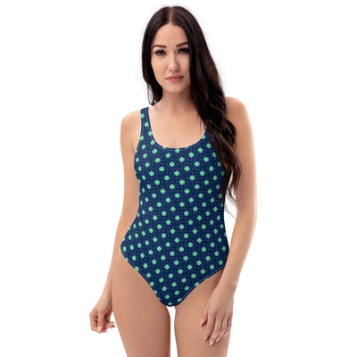 Stylish Clover Fields One-Piece Swimsuit at Design Dose