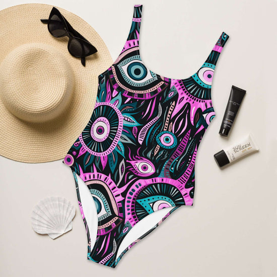 Eye See You One-Piece Swimsuit – Stylish, Trendy at Design Dose