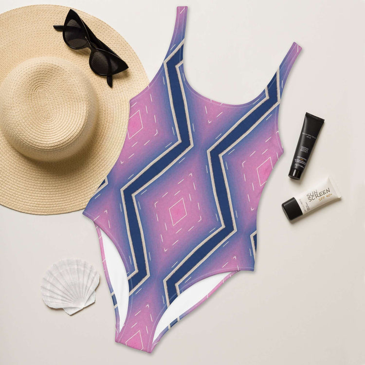 Stylish Floral Fusion One-Piece Swimsuit at Design Dose