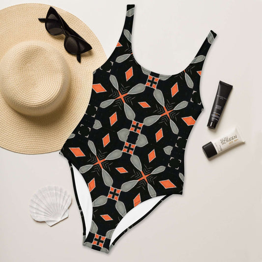 Noir Sunrise One-Piece Swimsuit – Trendy & Stylish at Design Dose