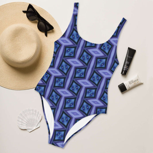 Serene Symmetry One-Piece Swimsuit - Stylish & Comfortable at Design Dose