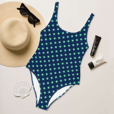 Stylish Clover Fields One-Piece Swimsuit at Design Dose