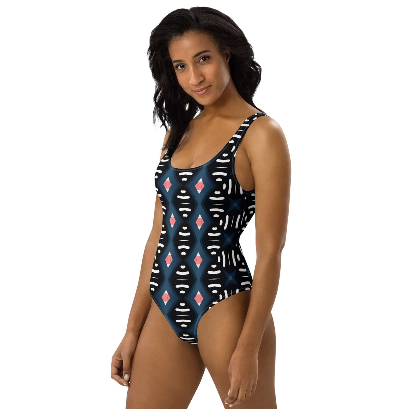 Stylish Midnight Oasis One-Piece Swimsuit at Design Dose