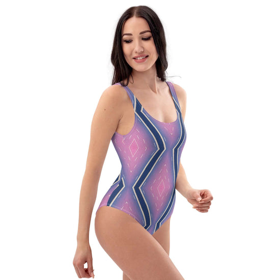 Stylish Floral Fusion One-Piece Swimsuit at Design Dose