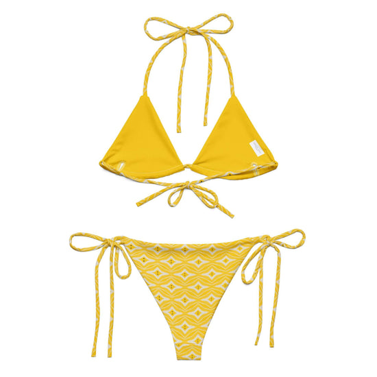 Stylish Citrus Chic String Bikini - Trendy & Sustainable at Design Dose