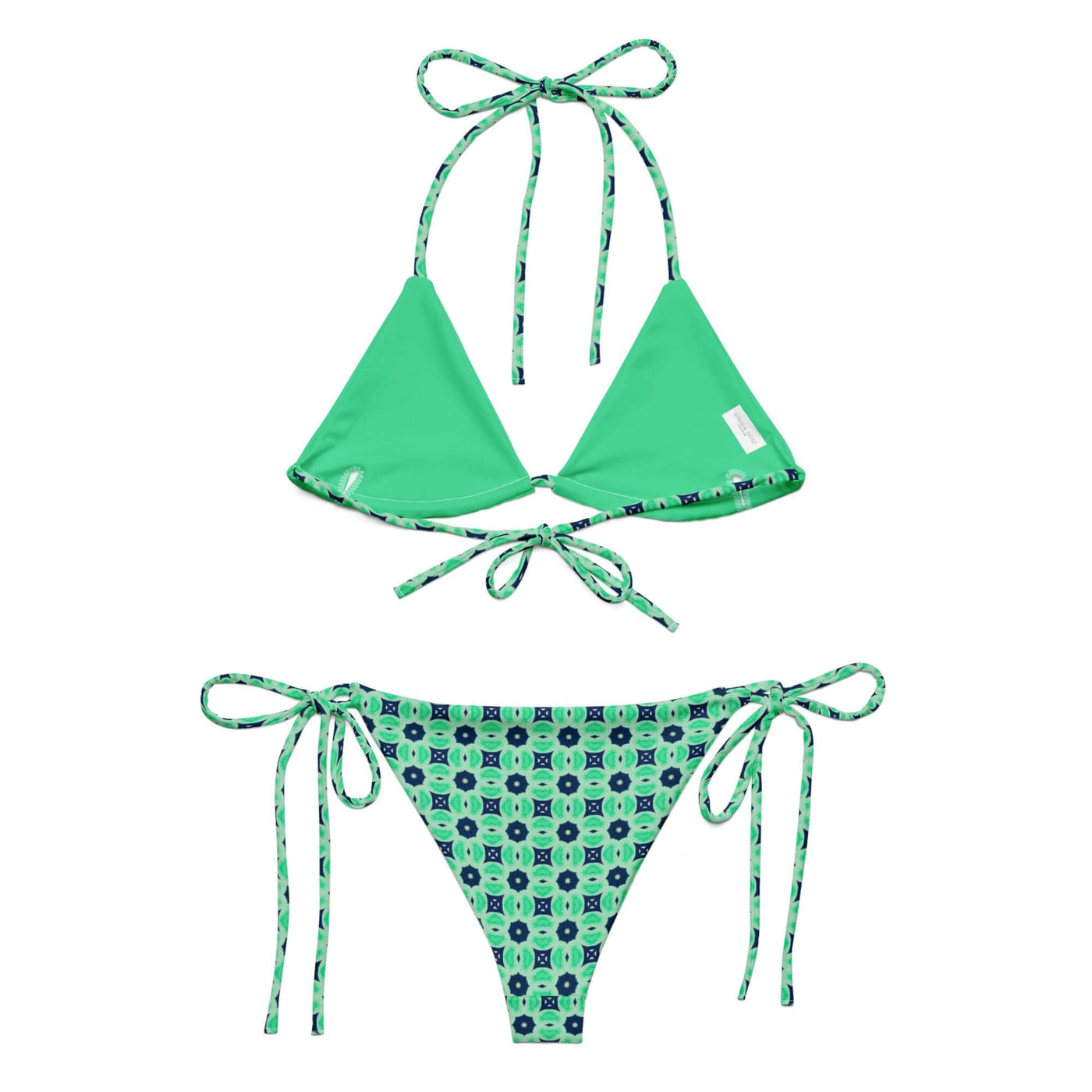 Minted Echoes Bikini - Eco-friendly & Stylish at Design Dose