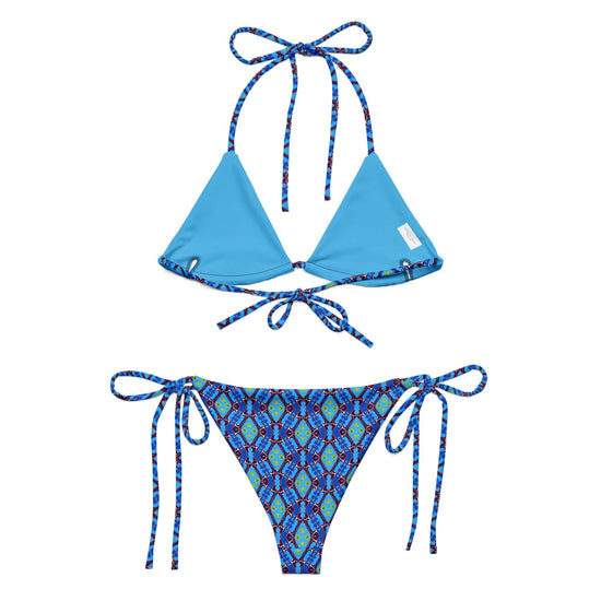 Blue Pulse Recycled Bikini - Soft, Stylish & Trendy at Design Dose