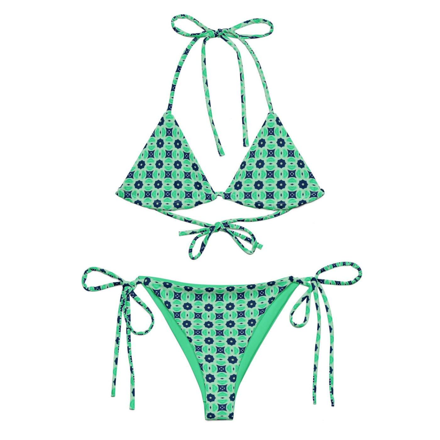 Minted Echoes Bikini - Eco-friendly & Stylish at Design Dose