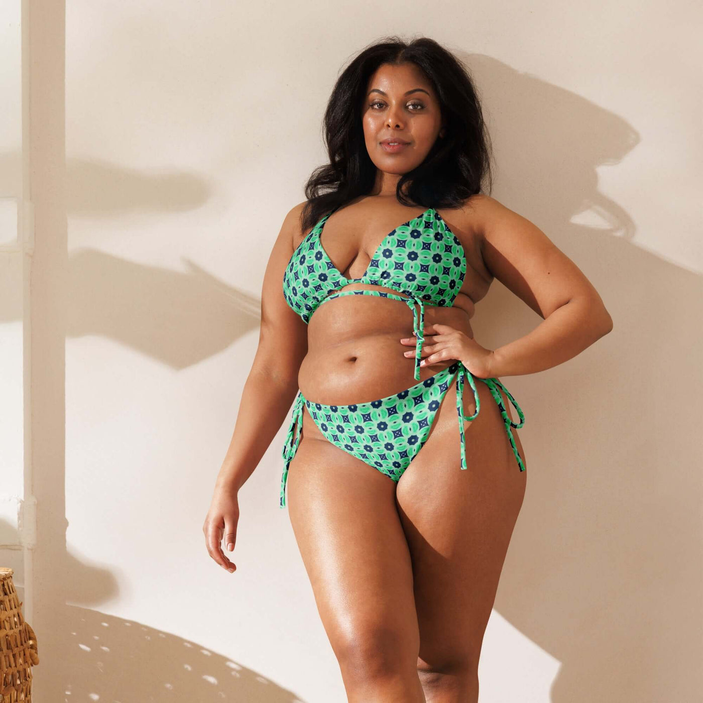 Minted Echoes Bikini - Eco-friendly & Stylish at Design Dose