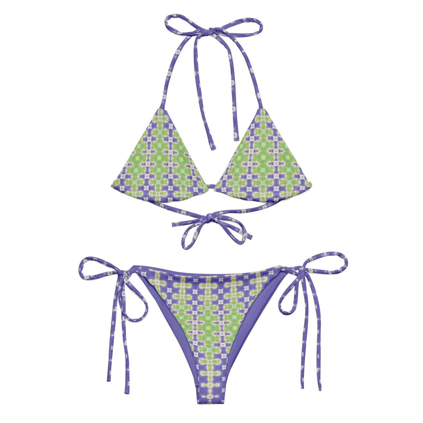 Lavender Haze Stylish Recycled Bikini at Design Dose