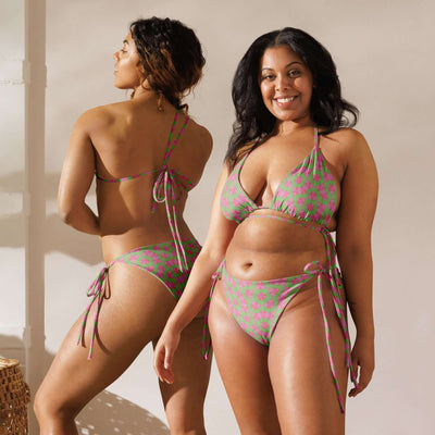 Stylish Flamingo Breeze Recycled Bikini at Design Dose