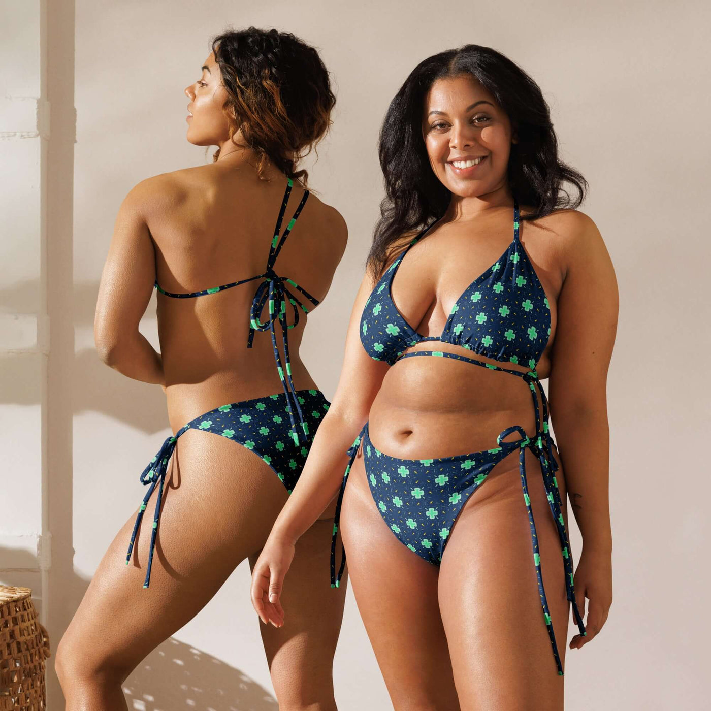 Clover Fields Recycled String Bikini - Stylish & Trendy at Design Dose